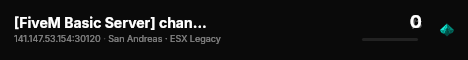 [FiveM Basic Server] change-me live status badge