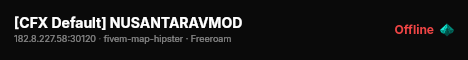 [CFX Default] NUSANTARAVMOD live status badge