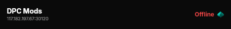 DPC Mods live status badge