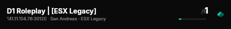 D1 Roleplay | [ESX Legacy] live status badge