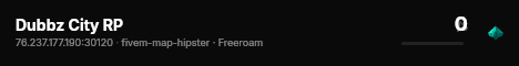 Dubbz City RP live status badge