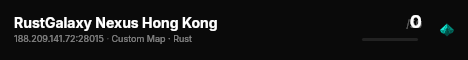 RustGalaxy Nexus Hong Kong live status badge
