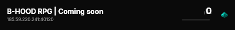 B-HOOD RPG | Coming soon live status badge