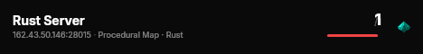 Rust Server live status badge