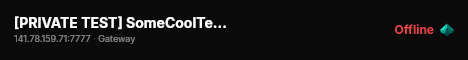 [PRIVATE TEST] SomeCoolTestServer1 live status badge
