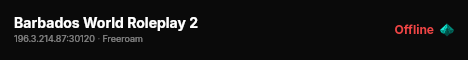 Barbados World Roleplay 2 live status badge