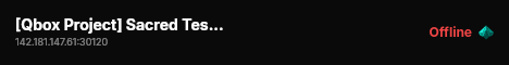[Qbox Project] Sacred Test Server live status badge