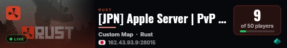 [JPN] Apple Server | PvP | Vanilla | 2Weekly live status badge