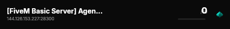 [FiveM Basic Server] Agent's Server live status badge
