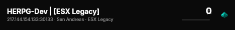 HERPG-Dev | [ESX Legacy] live status badge