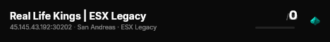 Real Life Kings | ESX Legacy live status badge