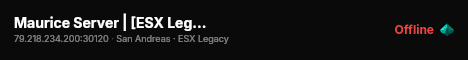 Maurice Server | [ESX Legacy] live status badge