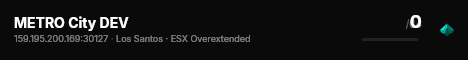 METRO City DEV live status badge