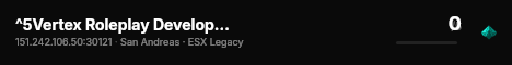 ^5Vertex Roleplay Development live status badge