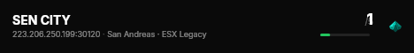 SEN CITY live status badge