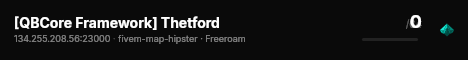 [QBCore Framework] Thetford live status badge