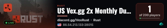 US Vex.gg 2x Monthly Duo/Trio/Quad Premium|50% Upkeep|Max 4|x2 live status badge