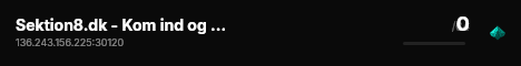 Sektion8.dk - Kom ind og test våben med os live status badge