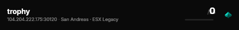 trophy live status badge