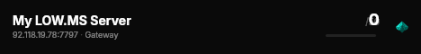 My LOW.MS Server live status badge