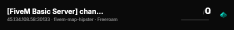 [FiveM Basic Server] change-me live status badge