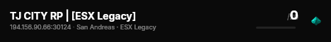 TJ CITY RP | [ESX Legacy] live status badge