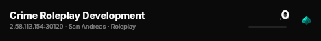Crime Roleplay Development live status badge