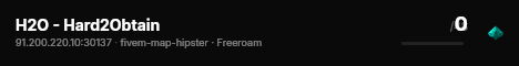 H2O - Hard2Obtain live status badge