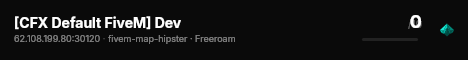 [CFX Default FiveM] Dev live status badge
