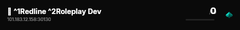 💥 ^1Redline ^2Roleplay Dev live status badge