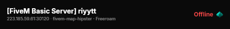 [FiveM Basic Server] riyytt live status badge