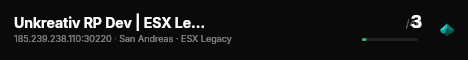 Unkreativ RP Dev | ESX Legacy live status badge