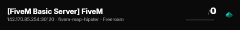 [FiveM Basic Server] FiveM live status badge