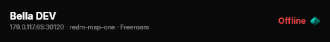 Bella DEV live status badge