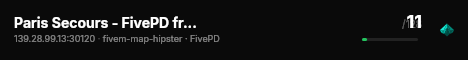 Paris Secours - FivePD français RP live status badge