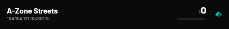 A-Zone Streets live status badge