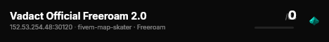 Vadact Official Freeroam 2.0 live status badge