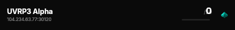 UVRP3 Alpha live status badge