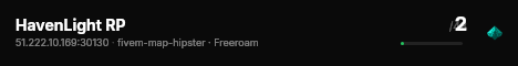 HavenLight RP live status badge
