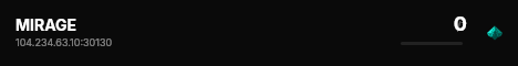 MIRAGE live status badge
