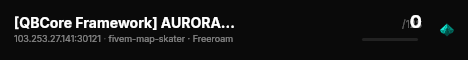 [QBCore Framework] AURORA ROLEPLAY live status badge