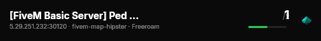 [FiveM Basic Server] Ped server live status badge