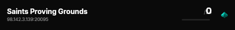 Saints Proving Grounds live status badge