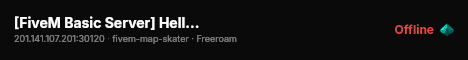 [FiveM Basic Server] HellveteStore live status badge