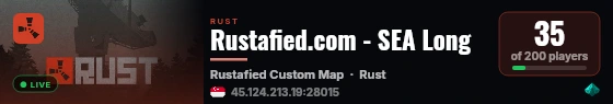 Rustafied.com - SEA Long live status badge