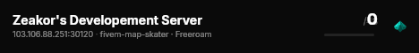 Zeakor's Developement Server live status badge