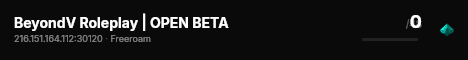 BeyondV Roleplay | OPEN BETA live status badge