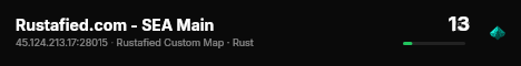 Rustafied.com - SEA Main live status badge