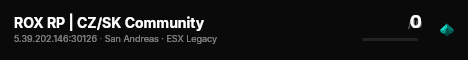 ROX RP | CZ/SK Community live status badge
