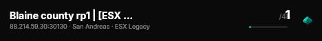 Blaine county rp1 | [ESX Legacy] live status badge